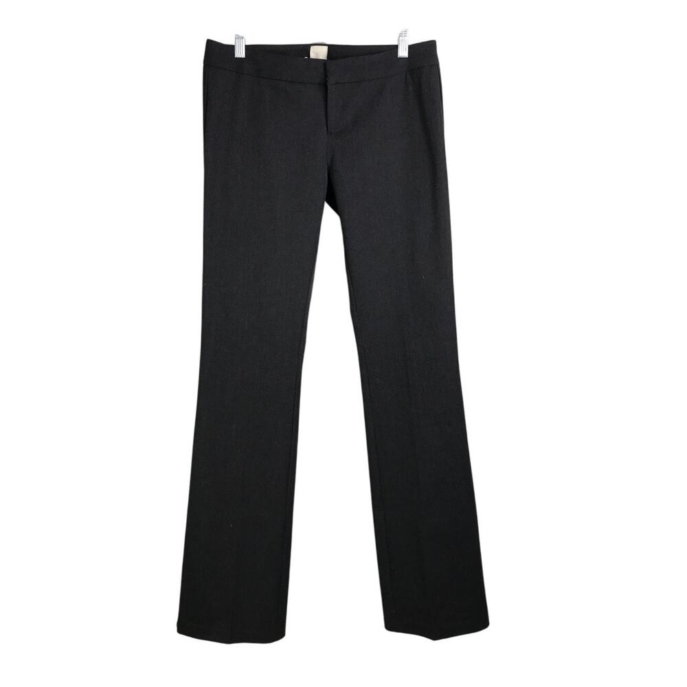 Ecru Trouser Womens Sz 4 Charcoal‎ Gray Straight Cut Stretch NWT Classic Career